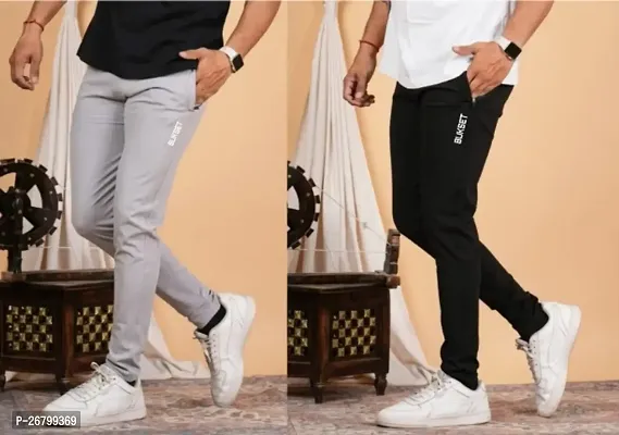 Men's Regular Fit Trackpants Pack Of 2