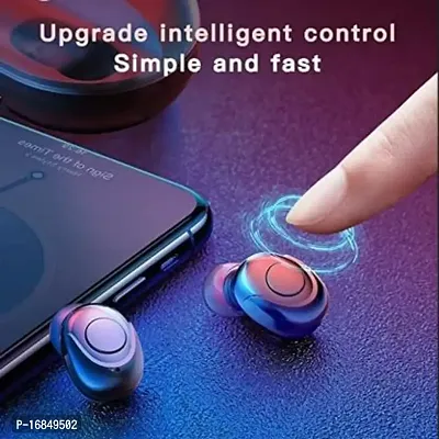 Earbuds/Tws/xpods T2 Ninja true wireless 5.0 with power bank LED display Bluetooth without Mic Headsetnbsp;nbsp;(Black, True Wireless)-thumb3