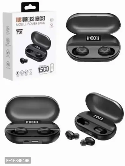 T2 Tws Bluetooth true wireless with power bank headset,earbuds Bluetooth without Mic Headsetnbsp;nbsp;(Black, True Wireless)-thumb4