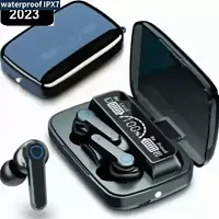 nbsp;Mpods19 (Wireless Earbuds) 1200mAh Battery True Wireless Earphones Bluetooth Headsetnbsp;nbsp;(Black, True Wireless)-thumb1