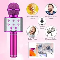 WS 858 Portable Wireless USB Microphone Professional Condenser Karaoke mic pack of 1-thumb1