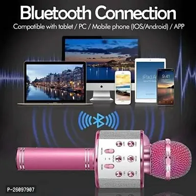 WS 858 Portable Wireless USB Microphone Professional Condenser Karaoke mic pack of 1-thumb3