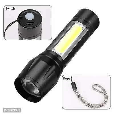 USB Rechargeable Mini Pocket Torch Light PACK OF 1-thumb2