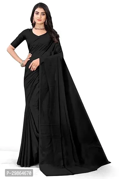 Beautiful Lycra Saree Without Blouse Piece For Women-thumb0