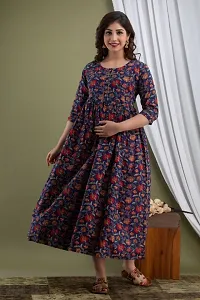 Trendy Cotton Maternity Gown-thumb3