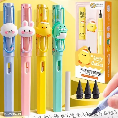 Black Technology Pencil,Long Lasting Writing Pencil,Inkless Pencil,No Sharpen Pencils With Eraser,Reusable Pencil Multicolour)-thumb2