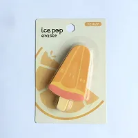 Ice Cream Popcicle Eraser (Orange Fruit - Pack of 2)-thumb1