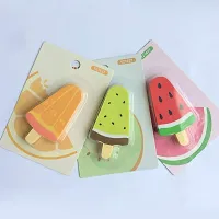 Ice Cream Popcicle Eraser (Orange Fruit - Pack of 2)-thumb2