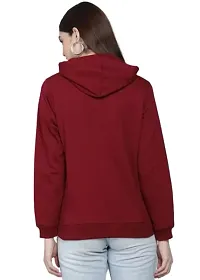 Stylish Women Fleece Hoodie Sweatshirt for winter-thumb1