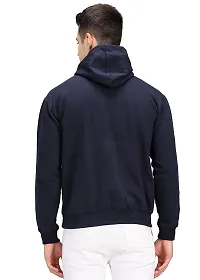 Regular Fit Full Sleeves Hooded Neck Printed Nostalgia Winter Wear Casual Sweatshirt Hoodie for Men-thumb1