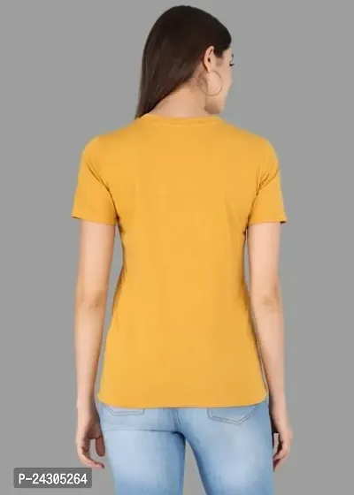 Stylish Women Polycotton Casual Regular Fit T-Shirt-thumb2