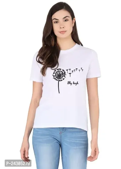 Stylish Women Polycotton Casual Regular Fit T-Shirt