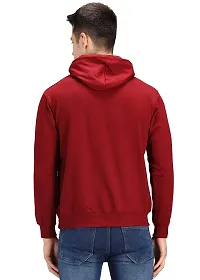 Regular Fit Full Sleeves Hooded Neck Printed Nostalgia Winter Wear Casual Sweatshirt Hoodie for Men-thumb1