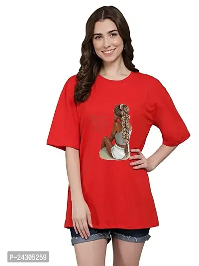 Stylish Women Polycotton Casual Regular Fit T-Shirt