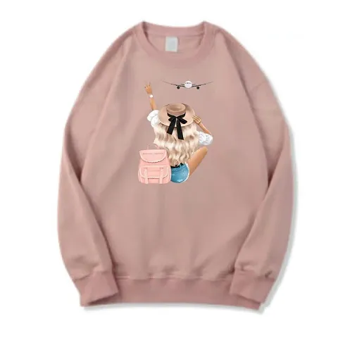 Stylish Fleece Winter Wear Casual Sweatshirt for Women