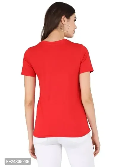 Stylish Women Polycotton Casual Regular Fit T-Shirt-thumb2