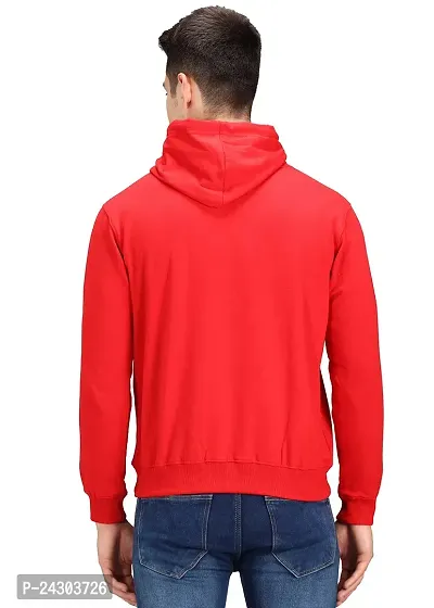 Regular Fit Full Sleeves Hooded Neck Printed Nostalgia Winter Wear Casual Sweatshirt Hoodie for Men-thumb2