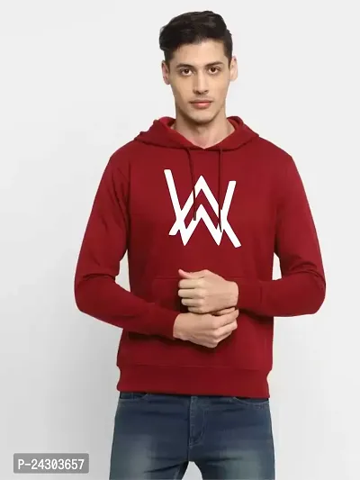 Regular Fit Full Sleeves Hooded Neck Printed Allen Walker Winter Wear Casual Sweatshirt Hoodie for Men