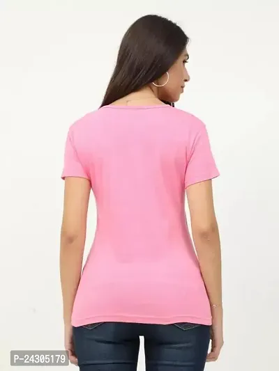 Stylish Women Polycotton Casual Regular Fit T-Shirt-thumb2