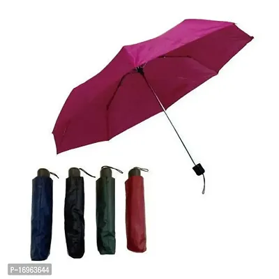 3 Fold  red  color  Umbrellas Pack of 1 any color-thumb0