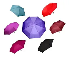 3 Fold  red  color  Umbrellas Pack of 1 any color-thumb1