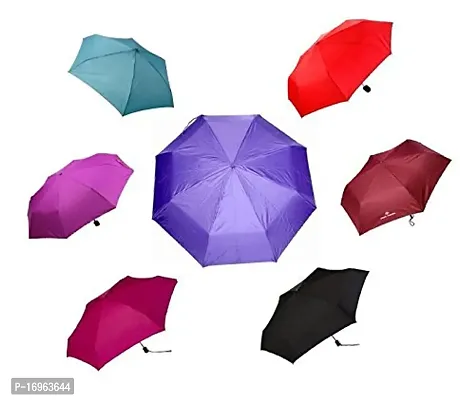 3 Fold  red  color  Umbrellas Pack of 1 any color-thumb2