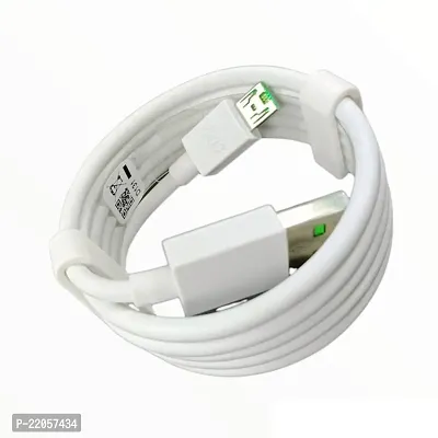 Classic Vooc 20W 5V/4A Fast Charger Cable 1.01 M Micro Usb Cable(Compatible With All Vivo, Oppo, Samsung, Gionee, Mi, Vivo, One Plus And Boat, White)