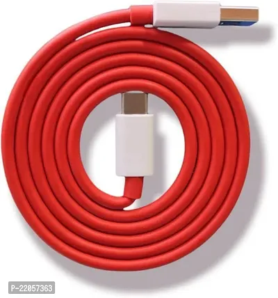 Classic 65W Warp/Dash/Vooc/Dart/Supervooc/Superdart Charger Cable 1 M Usb Type C Cable(Compatible With All Vivo, Oppo, Samsung, Gionee, Mi, Vivo, One Plus And Boat, Red)