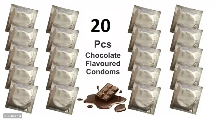 Dotted Chocolate Flavoured Condoms 20 Pcs