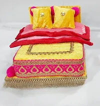 R D Handicraft Thakur ji Singhasan, Laddu Gopal ji Singhasan, Bal Gopal ji Singhasan and Blanket Silk All Purpose Chowki-thumb1