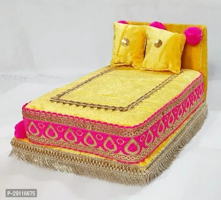 R D Handicraft Thakur ji Singhasan, Laddu Gopal ji Singhasan, Bal Gopal ji Singhasan and Blanket Silk All Purpose Chowki-thumb4