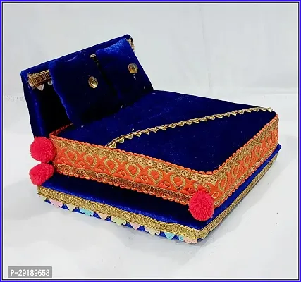 R D Handicraft Thakur ji Singhasan, Laddu Gopal ji Singhasan, Bal Gopal ji Singhasan and Blanket Silk All Purpose Chowki-thumb2