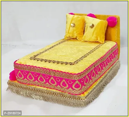 R D Handicraft Thakur ji Singhasan, Laddu Gopal ji Singhasan, Bal Gopal ji Singhasan and Blanket Silk All Purpose Chowki-thumb3