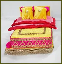 R D Handicraft Thakur ji Singhasan, Laddu Gopal ji Singhasan, Bal Gopal ji Singhasan and Blanket Silk All Purpose Chowki-thumb3