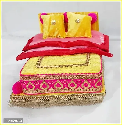 R D Handicraft Thakur ji Singhasan, Laddu Gopal ji Singhasan, Bal Gopal ji Singhasan and Blanket Silk All Purpose Chowki-thumb4