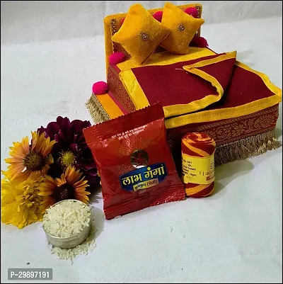 Religious Laddu Gopal Ji Singhasan with Blanket