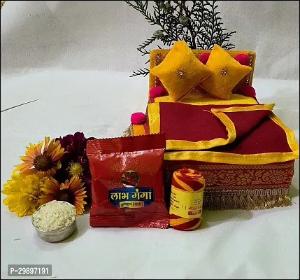 Religious Laddu Gopal Ji Singhasan with Blanket-thumb3