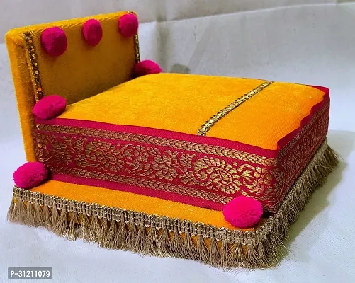 Thakur, Laddu Gopal, Bal Gopal Ji SinghasanWith Blanket Silk Chowki