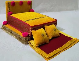 Thakur, Laddu Gopal, Bal Gopal Ji SinghasanWith Blanket Silk Chowki-thumb2