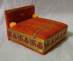 Thakur, Laddu Gopal, Bal Gopal Ji Singhasan With Blanket Silk Chowki-thumb3