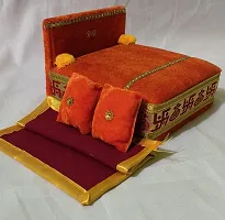 Thakur, Laddu Gopal, Bal Gopal Ji Singhasan With Blanket Silk Chowki-thumb1