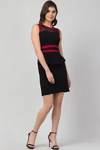 Best Women's Knee Length Casual Dress - Black-thumb1