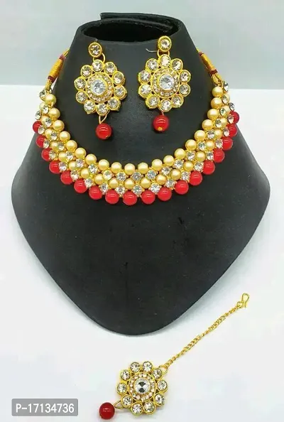 Alloy Pearl Artificial Stone Jewellery Sets