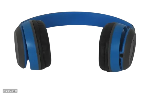 Stylish Blue Wireless Bluetooth Portable Sports Headphones with Microphone