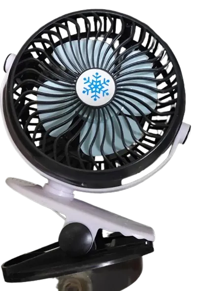 360-Degree Rotate Speed Fan, Portable Rechargeable with USB Charging