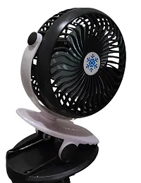 360-Degree Rotate Speed Fan, Portable Rechargeable with USB Charging-thumb2