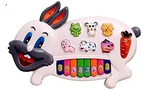 1698f-flipclips Musical Rabbit Piano Toy with Flashing Light  Sound for Kid, Early Development Musical Toy- Assorted (Pack of 1)-thumb3