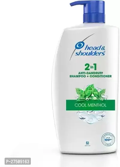 HEAD  SHOULDERS Cool Menthol 2-in-1 Anti-Dandruff Shampoo + Conditioner for Women  Men  (1 L)