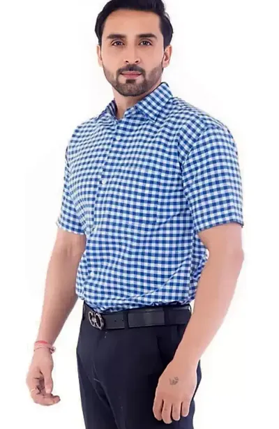 Reliable Blend Short Sleeves Casual Shirt For Men