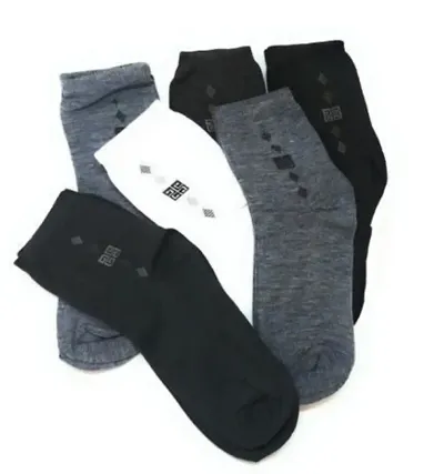 Elegant Combos Of 6 Pairs Cotton Socks For Men
